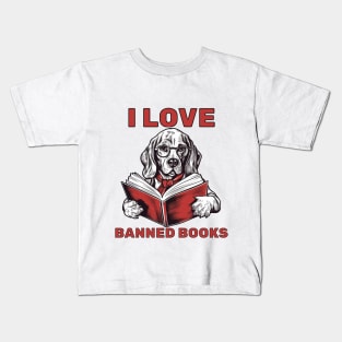 I Love Banned Books - Reader Kids T-Shirt